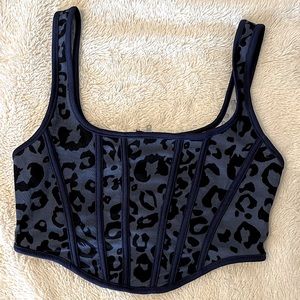 Cheetah, print, corset top